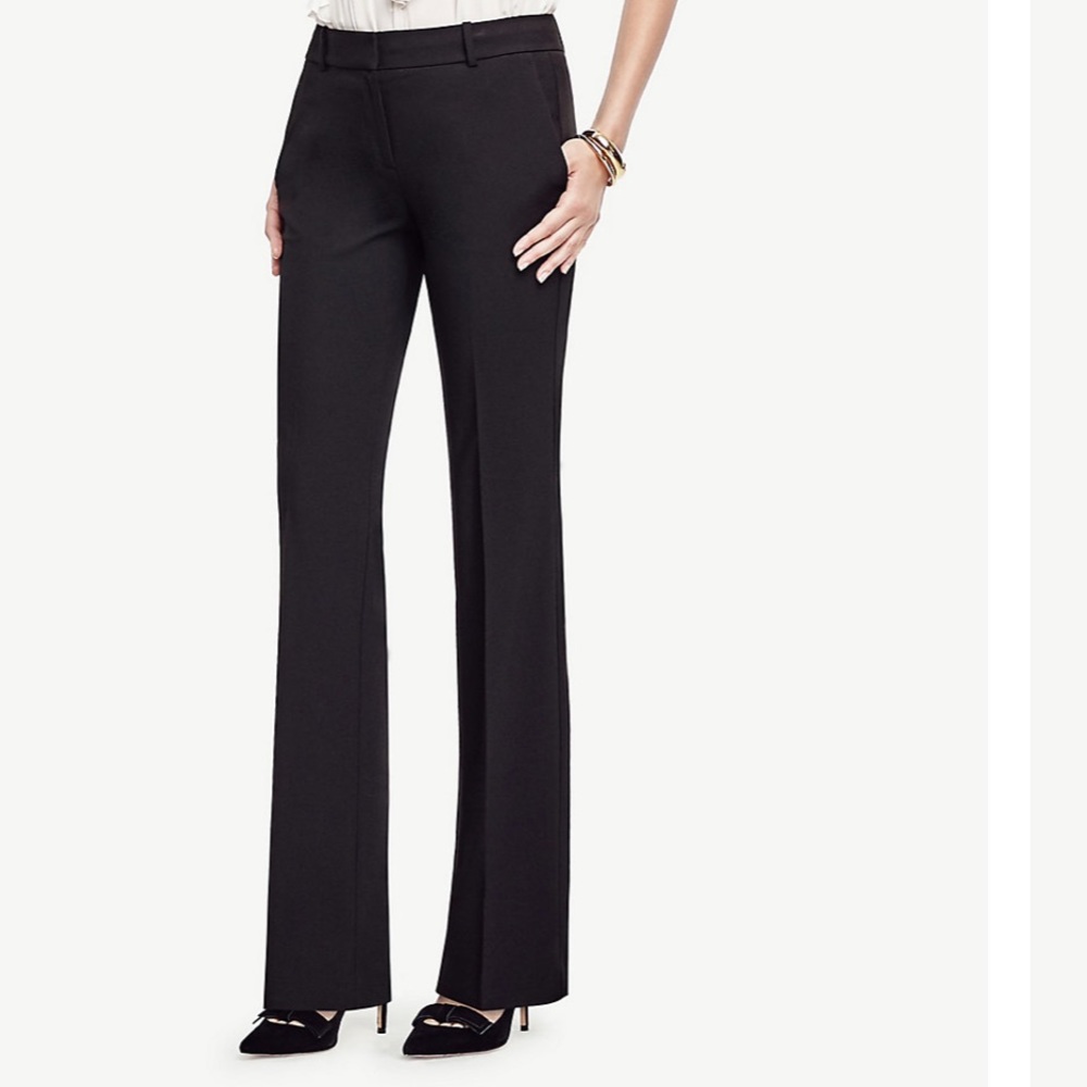 LOFT PETITE 00 BLACK PANTS